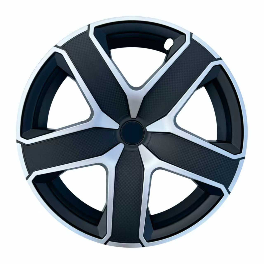 19-Inch 02-Style Silver & Black Two-Tone Wheel Covers for Tesla Model Y Juniper (2025.03+）