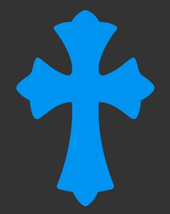 3-Piece Colorful Cross Car Decal Set – Trendy Personalized DIY Stickers1