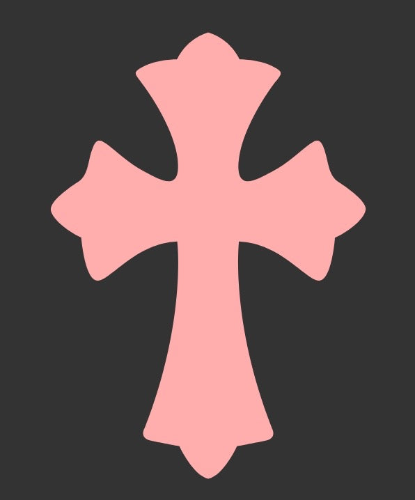 3-Piece Colorful Cross Car Decal Set – Trendy Personalized DIY Stickers1