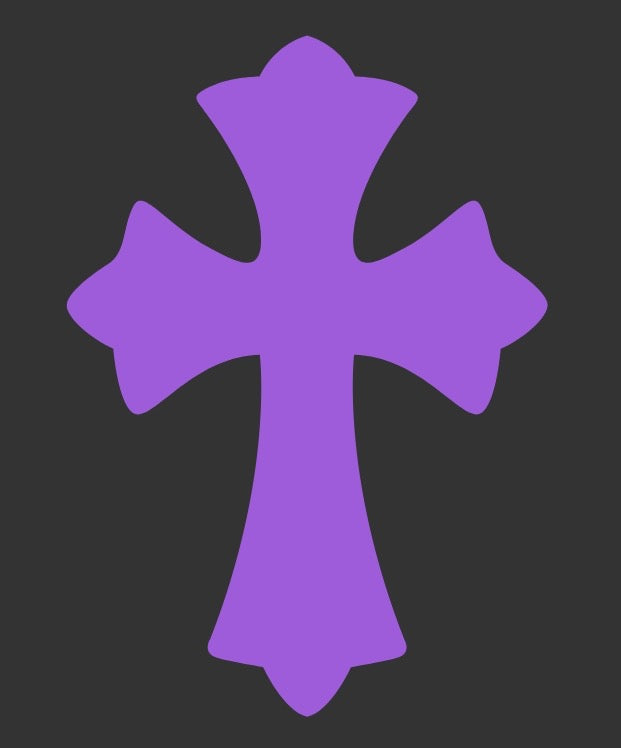 3-Piece Colorful Cross Car Decal Set – Trendy Personalized DIY Stickers1