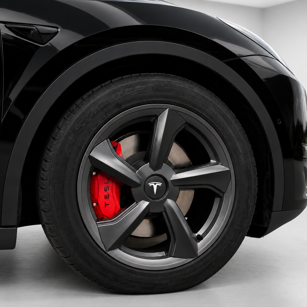 19-Inch Colorful Sport  Full-Cover Wheel Covers Matte Black for Tesla Model Y Juniper (2025.03+)