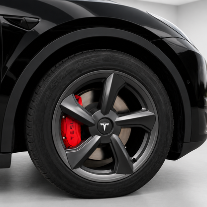 19-Inch Colorful Sport  Full-Cover Wheel Covers Matte Black for Tesla Model Y Juniper (2025.03+)