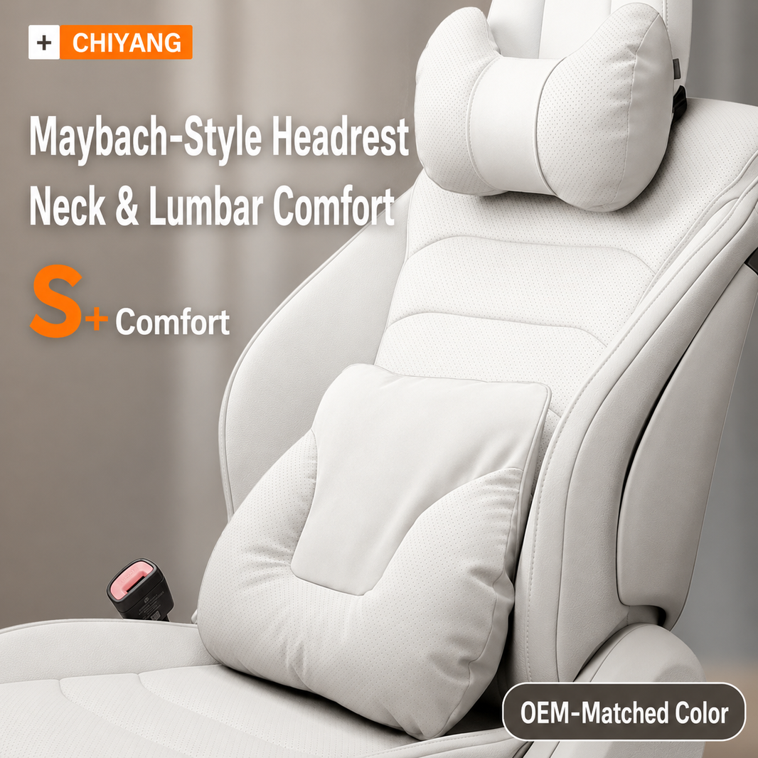 U-Shaped Neck Support Pillow & Lumbar Cushion for Tesla Model 3/Y/S/X