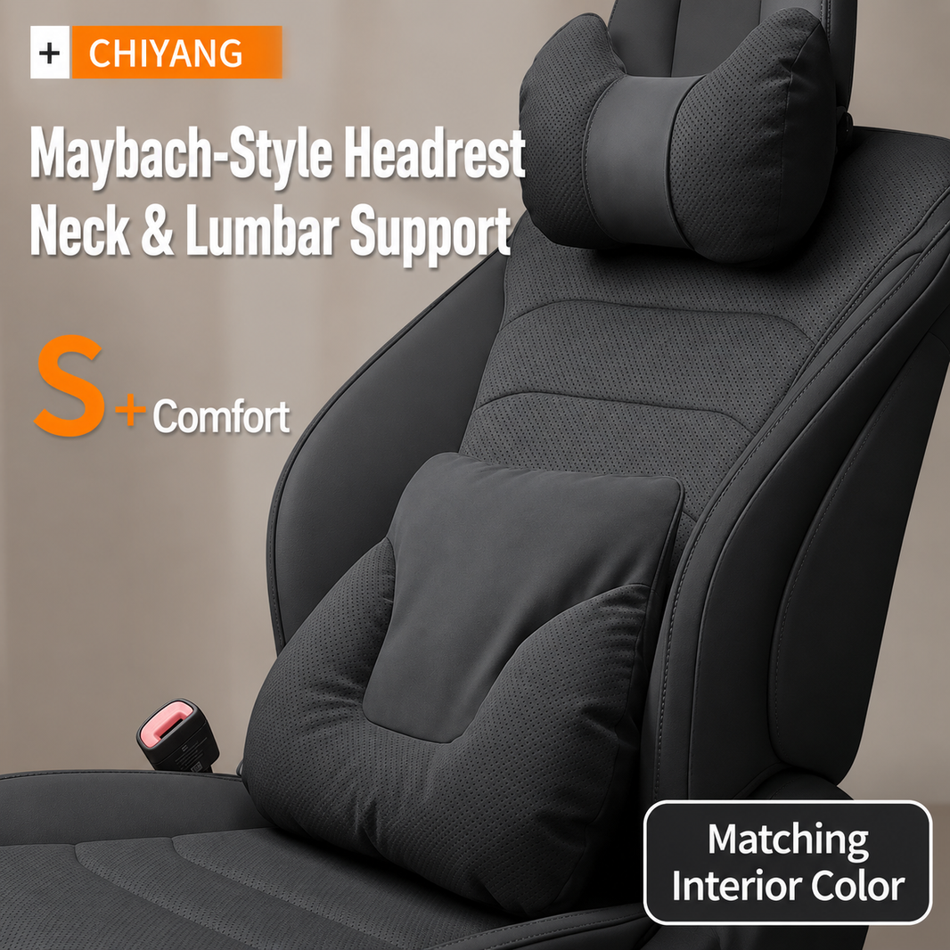 U-Shaped Neck Support Pillow & Lumbar Cushion for Tesla Model 3/Y/S/X