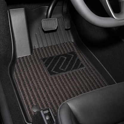 TPE 6-Piece Set Floor Mats & Cargo Liners for Tesla Model Y/ 3/ Model Y Juniper/Model 3 Highland– All-Weather Protection