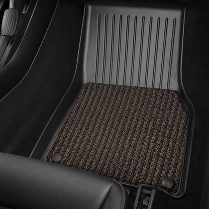 TPE 6-Piece Set Floor Mats & Cargo Liners for Tesla Model Y/ 3/ Model Y Juniper/Model 3 Highland– All-Weather Protection