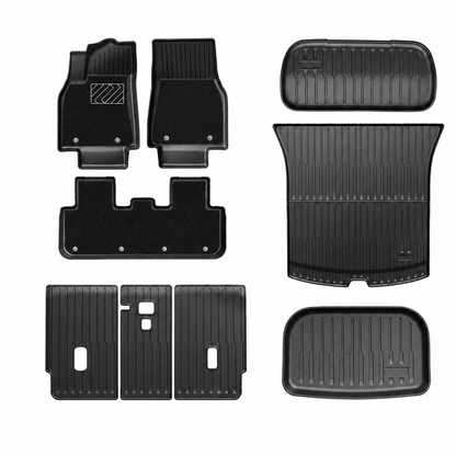 TPE 12-Piece Set  Floor Mats & Cargo Liners for Tesla Model Y/ 3/ Model Y Juniper/Model 3 Highland– All-Weather Protection