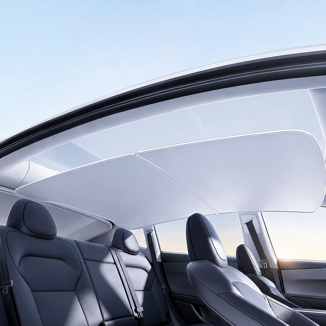 Tesla Model Y/3/YL Magnetic Panoramic Roof Sunshade | Heat Insulation & UV Protection