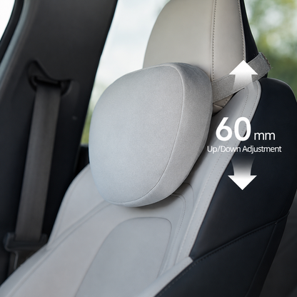 Ergonomic Adjustable Car Headrest & Lumbar Support Cushion for Tesla Model 3/Y/YL