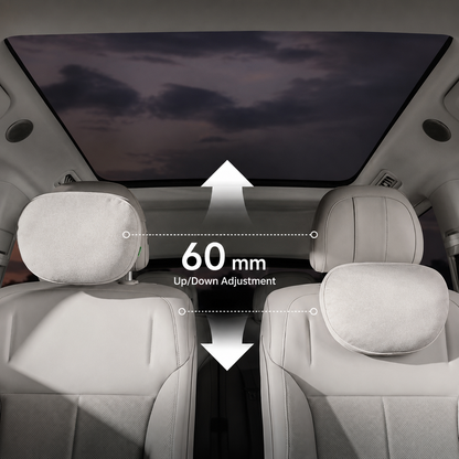 Ergonomic Adjustable Car Headrest & Lumbar Support Cushion for Tesla Model 3/Y/YL