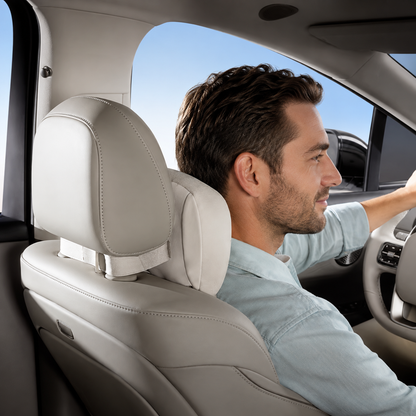 Ergonomic Adjustable Car Headrest & Lumbar Support Cushion for Tesla Model 3/Y/YL