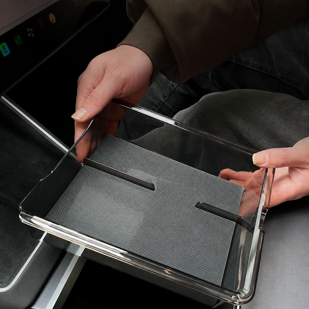 Center Console Storage Tray & Armrest Organizer for Tesla Model Y Juniper / Model 3 Highland / Model YL
