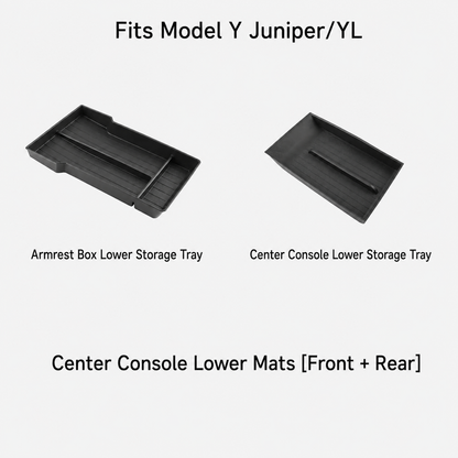 Center Console Storage Tray & Armrest Organizer for Tesla Model Y Juniper / Model 3 Highland / Model YL