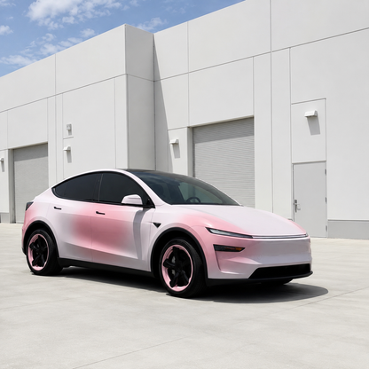 19-Inch Pink Sport  Full-Cover Wheel Covers for Tesla Model Y Juniper (2025.03+)