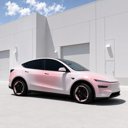 19-Inch Pink Sport  Full-Cover Wheel Covers for Tesla Model Y Juniper (2025.03+)