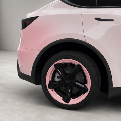 19-Inch Pink Sport  Full-Cover Wheel Covers for Tesla Model Y Juniper (2025.03+)