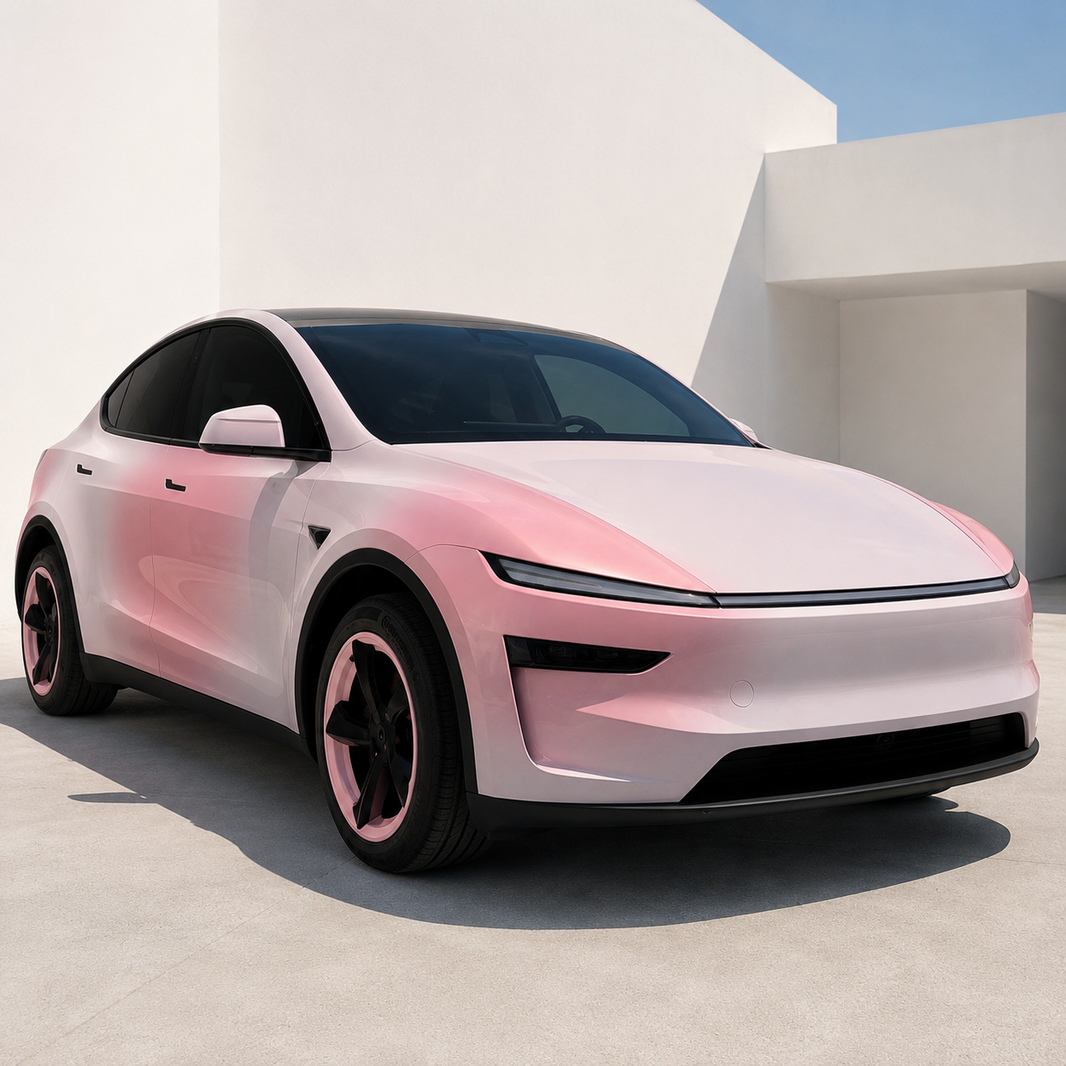 Tesexy Shy Shy Pink Custom Vinyl Wrap