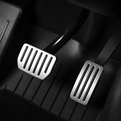 Aluminum Alloy Accelerator and Brake Pedal Covers for Tesla Model Y / YL / Model 3