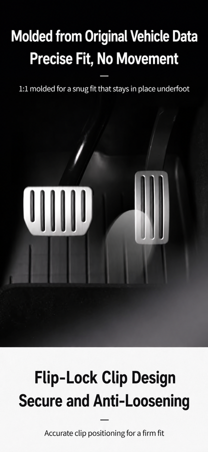 Aluminum Alloy Accelerator and Brake Pedal Covers for Tesla Model Y / YL / Model 3
