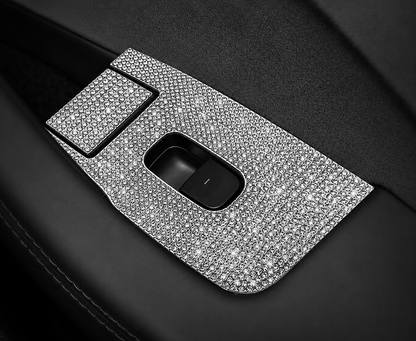 Crystal Rhinestone Diamond Interior &amp; Exterior Decorative Trim for Tesla Model Y Juniper / Model 3 Highland