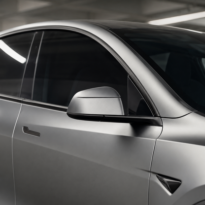 Matte Liquid Metal Silver Vinyl Wrap