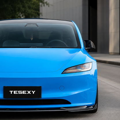 Glossy Carbon Fiber Full Body Kit For Model 3 HIghland -Tesexy02