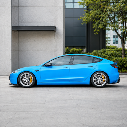 Glossy Carbon Fiber Full Body Kit For Model 3 HIghland -Tesexy02