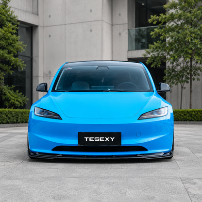 Glossy Carbon Fiber Full Body Kit For Model 3 HIghland -Tesexy02