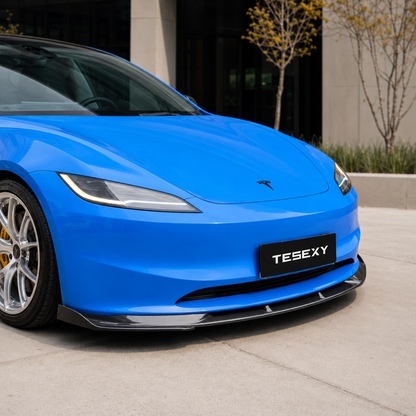 Glossy Carbon Fiber Full Body Kit For Model 3 HIghland -Tesexy02