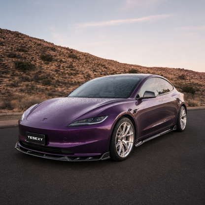 Carbon Fiber Glossy Full Body Kit For Model 3 HIghland -Tesexy03