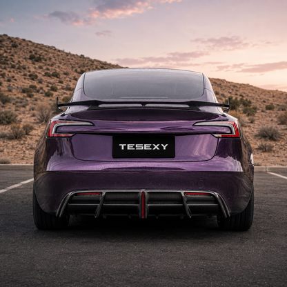 Carbon Fiber Glossy Full Body Kit For Model 3 HIghland -Tesexy03