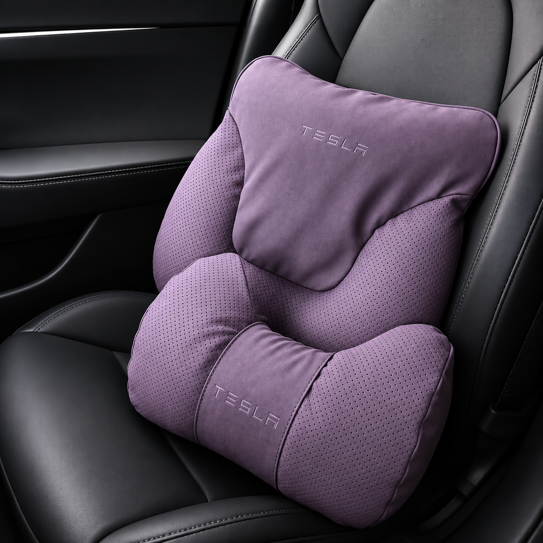 U-Shaped Neck Support Pillow & Lumbar Cushion for Tesla Model 3/Y/S/X