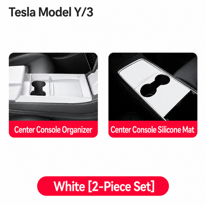 Silicone Center Console Organizer Tray for Tesla Model 3/Y/YL