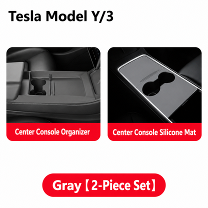 Silicone Center Console Organizer Tray for Tesla Model 3/Y/YL