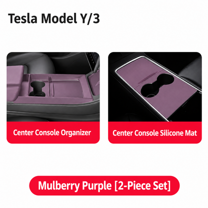 Silicone Center Console Organizer Tray for Tesla Model 3/Y/YL
