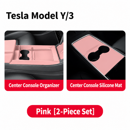 Silicone Center Console Organizer Tray for Tesla Model 3/Y/YL