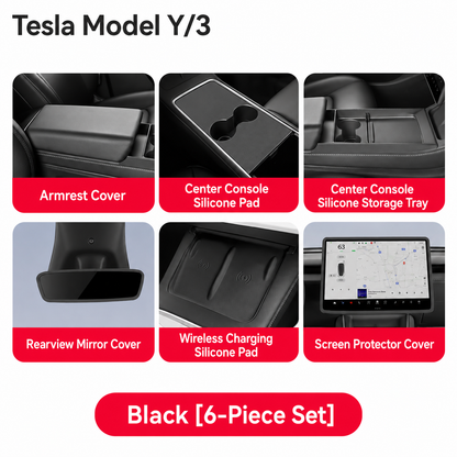 Silicone Center Console Organizer Tray for Tesla Model 3/Y/YL