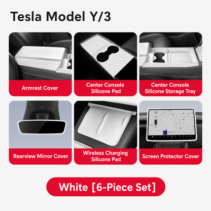 Silicone Center Console Organizer Tray for Tesla Model 3/Y/YL