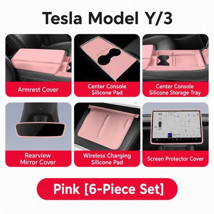 Silicone Center Console Organizer Tray for Tesla Model 3/Y/YL
