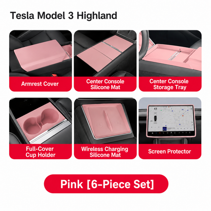 Silicone Center Console Organizer Tray for Tesla Model 3/Y/YL