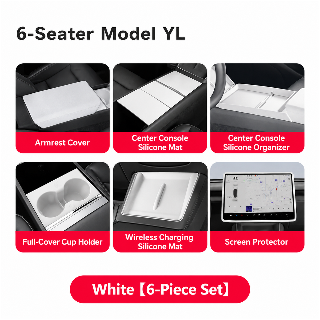 Silicone Center Console Organizer Tray for Tesla Model 3/Y/YL