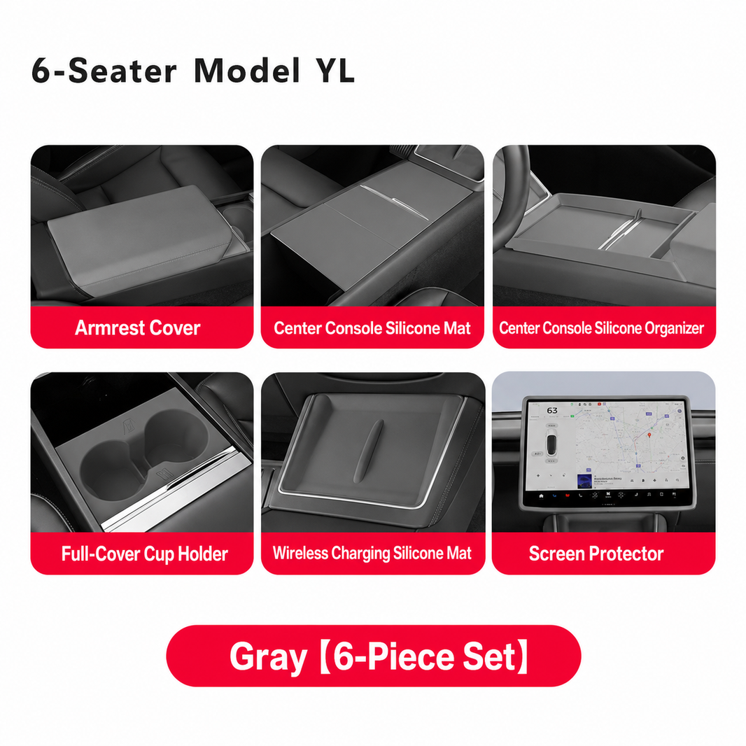 Silicone Center Console Organizer Tray for Tesla Model 3/Y/YL