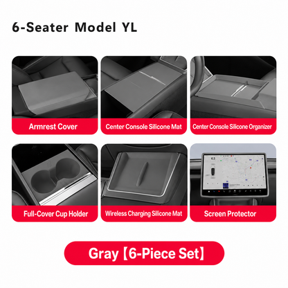 Silicone Center Console Organizer Tray for Tesla Model 3/Y/YL