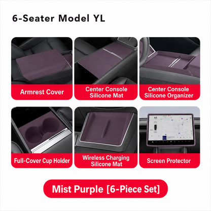 Silicone Center Console Organizer Tray for Tesla Model 3/Y/YL