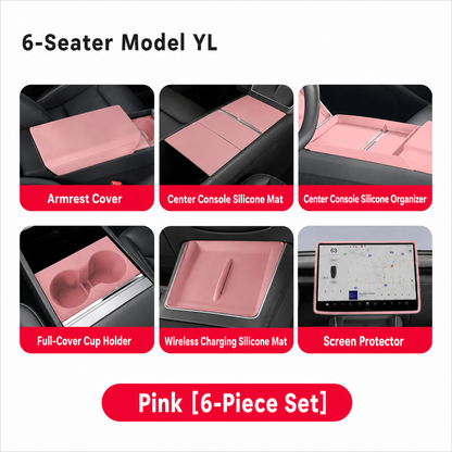 Silicone Center Console Organizer Tray for Tesla Model 3/Y/YL