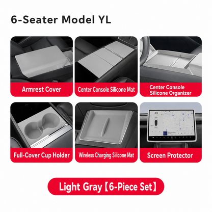 Silicone Center Console Organizer Tray for Tesla Model 3/Y/YL