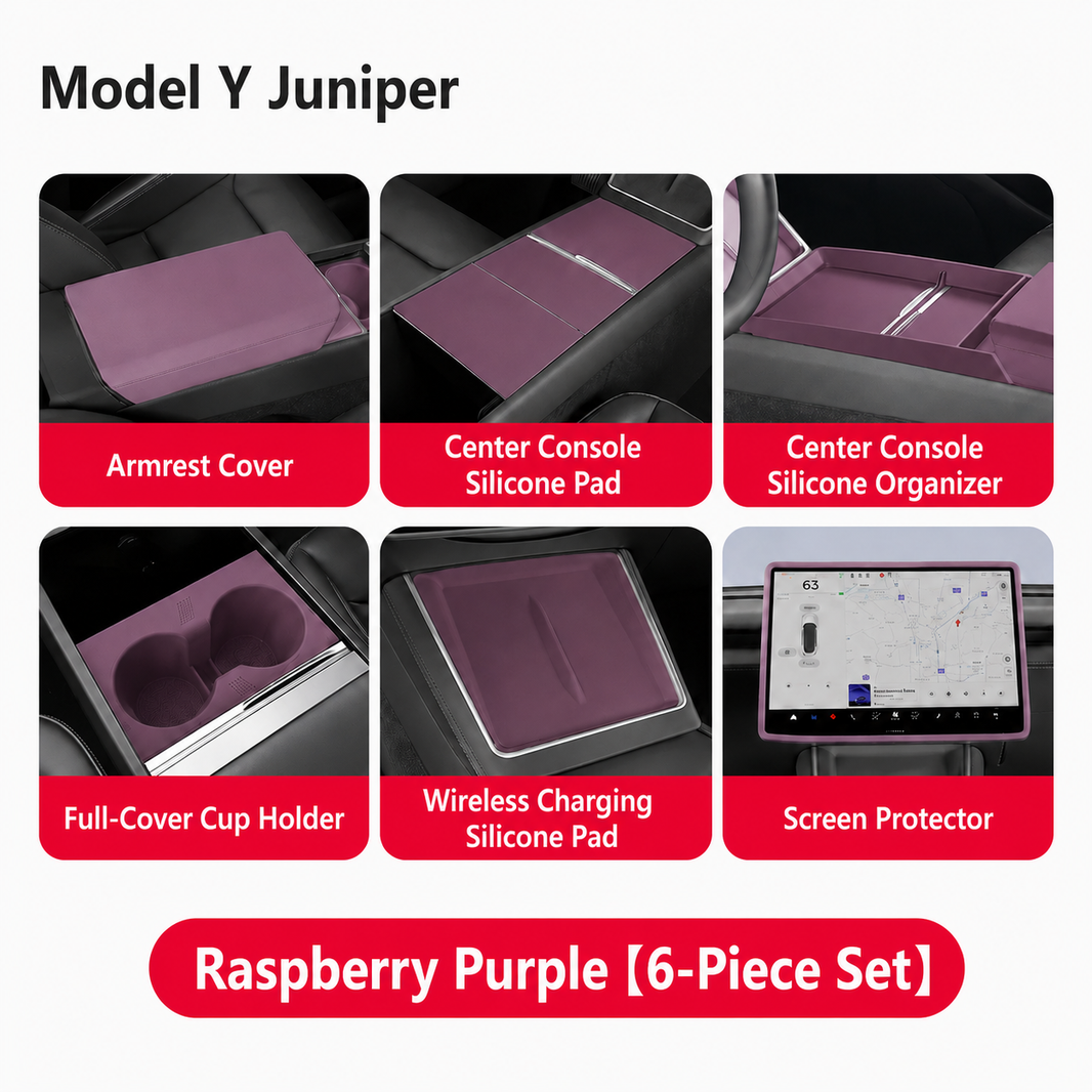 Silicone Center Console Organizer Tray for Tesla Model 3/Y/YL
