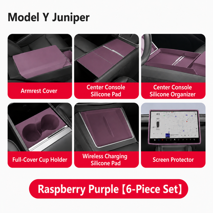 Silicone Center Console Organizer Tray for Tesla Model 3/Y/YL