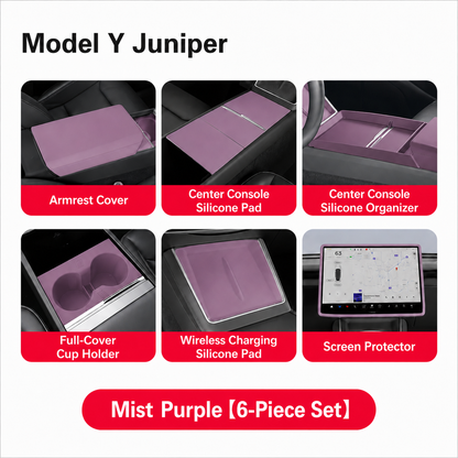 Silicone Center Console Organizer Tray for Tesla Model 3/Y/YL