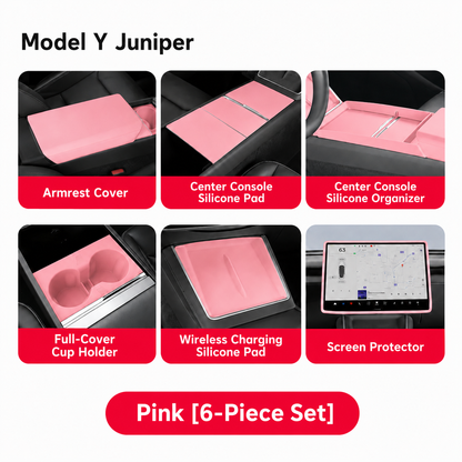 Silicone Center Console Organizer Tray for Tesla Model 3/Y/YL